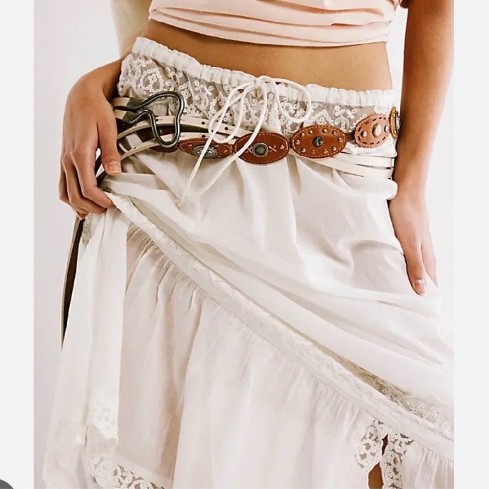 Brown Wrap Studded Belt